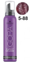 Средний коричневый красный экстра - Schwarzkopf Igora Color Expert Mousse 5-88 100 m