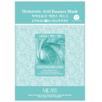 MJCARE Тканевая маска для лица с гиалуроновой кислотой HYALURONIC ACID ESSENCE MASK 23г
