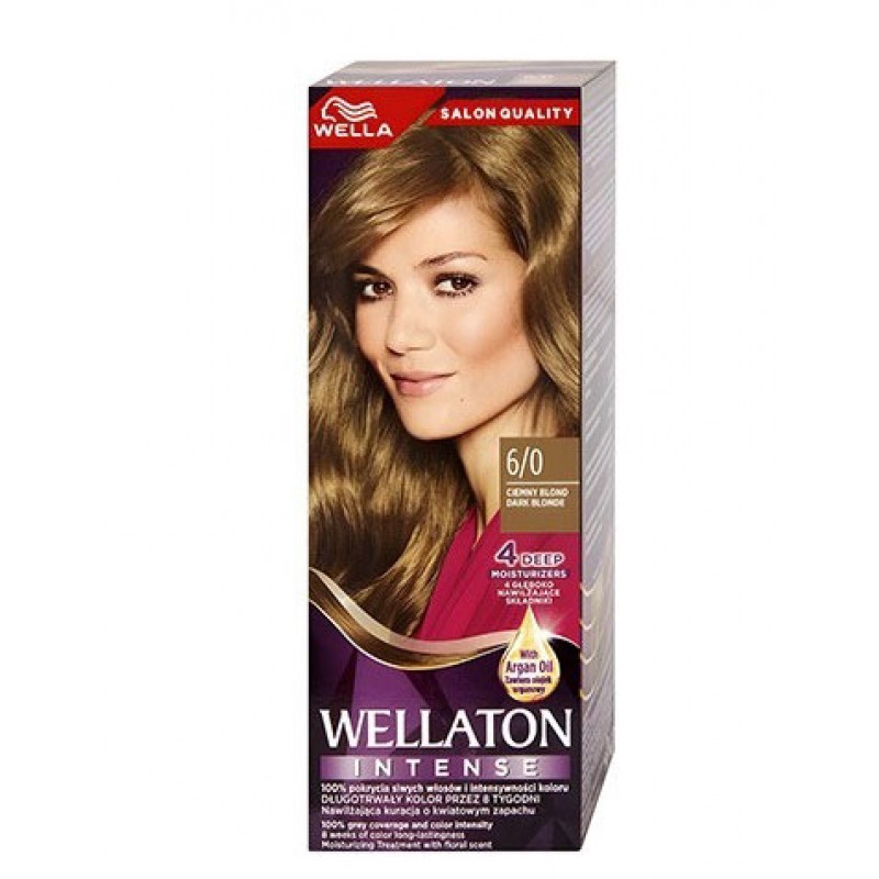 Wella Wellaton Стойкая крем-краска 6/0 Темный блонд 110 мл