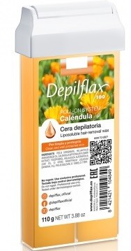 КАЛЕНДУЛА (ср. плотности) воск для депиляции в картридже, Depilflax100