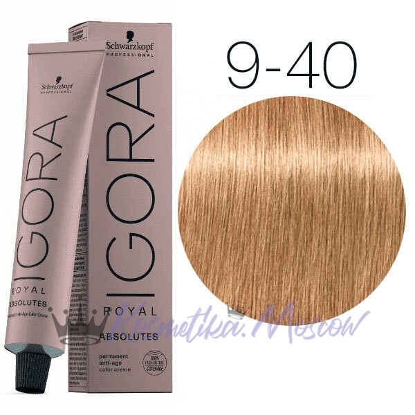 Блондин бежевый натуральный - Schwarzkopf Igora Royal Absolute AgeBlend 9-40 60 мл