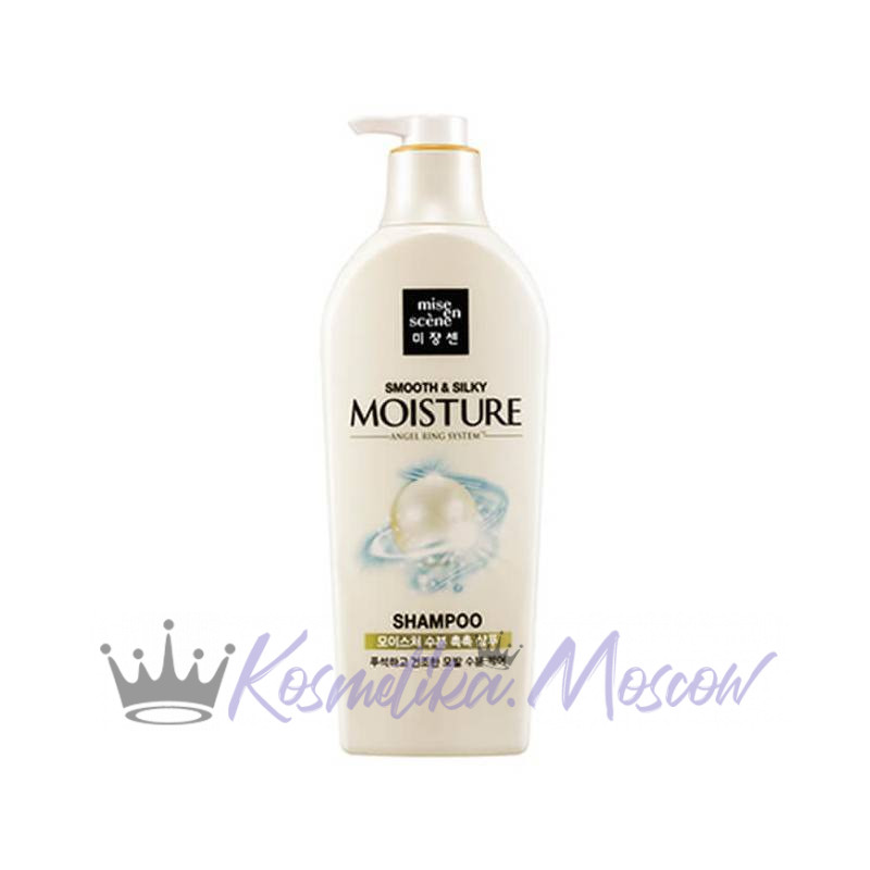 MISE EN SCENE Увлажняющий шампунь для блеска волос Pearl Smooth & Silky Moisture Shampoo 780 мл
