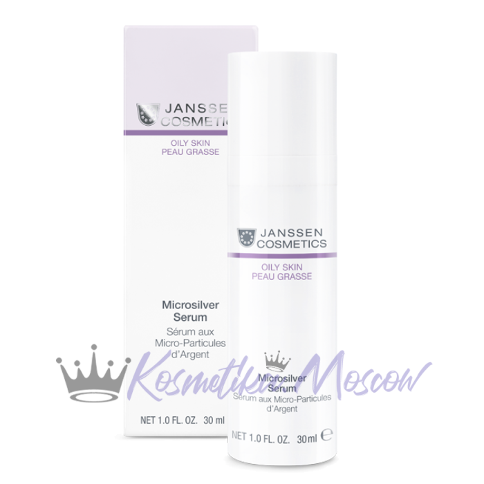 Сыворотка с антибактериальным действием для жирной, воспаленной кожи / Janssen Cosmetics Microsilver Serum OILY SKIN 30 мл