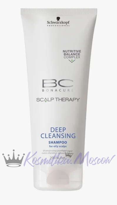 Schwarzkopf BONACURE Scalp Therapy Deep Clean Шампунь для глубокого очищения Deep Cleansing Shampoo 250мл