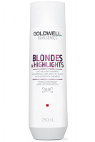 Шампунь против желтизны для осветленных и мелированных волос - Goldwell DualSenses Blondes &amp; Highlights Anti - Brassiness Shampoo 250 мл