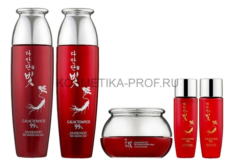 DAANDAN BIT PREMIUM RED GINSENG 3SET Набор: Антивозрастной тонер, Антивозрастная эмульсия, Крем