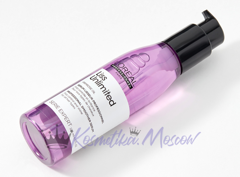Разглаживающее термозащитное масло для сухих и непослушных волос - Loreal Liss Unlimited Blowdry Oil (Лис анлимитед оил) 125 мл