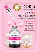 DORIS Тканевая маска для лица с жемчугом PEARL REAL ESSENCE MASK 25 мл