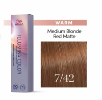 Стойкая крем-краска 7/42 блонд медный маовый - Wella Professional Illumina Color 7/42 60 мл