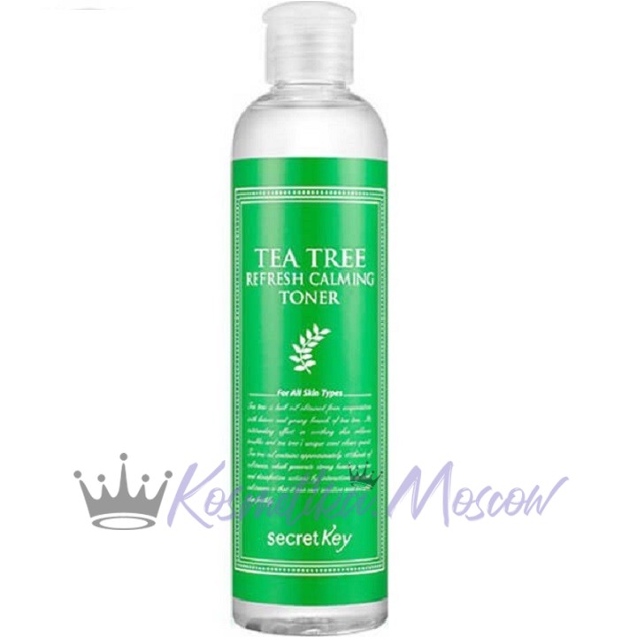 secret Key Успокаивающий тонер для лица с экстр. чайного дерева TEA TREE REFRESH CALMING TONER 248 м