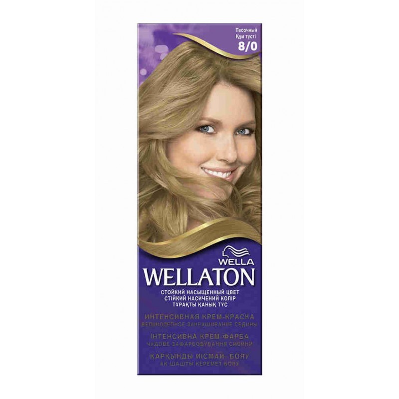 Wella Wellaton Стойкая крем-краска 8/0 Песочный 110 мл