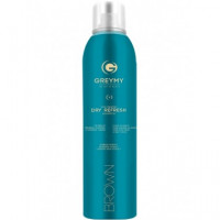 Сухой шампунь для тёмных волос Greymy Professional VOLUMIZING Dry Refresh Shampoo BROWN 150 мл