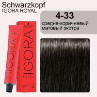 4-33 Igora Royal краска д/в Средний коричневый мат