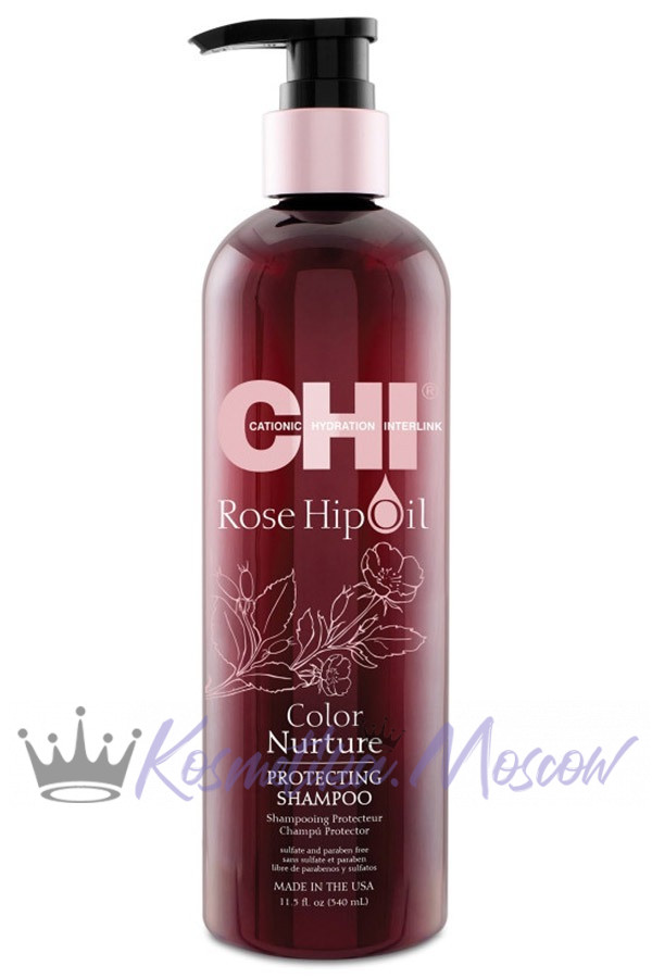 Шампунь поддержание цвета с маслом дикой розы Чи - CHI Rose Hip Oil Protecting Shampoo 739 мл