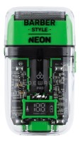 Шейвер для проработки контуров/бороды DEWAL PRO BARBER STYLE NEON GREEN,аккум, 7000об\\мин, 2 бр.гол