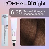 Крем-краска для волос Loreal Dia Light 6.35 (Темный блондин золотисто-красный)