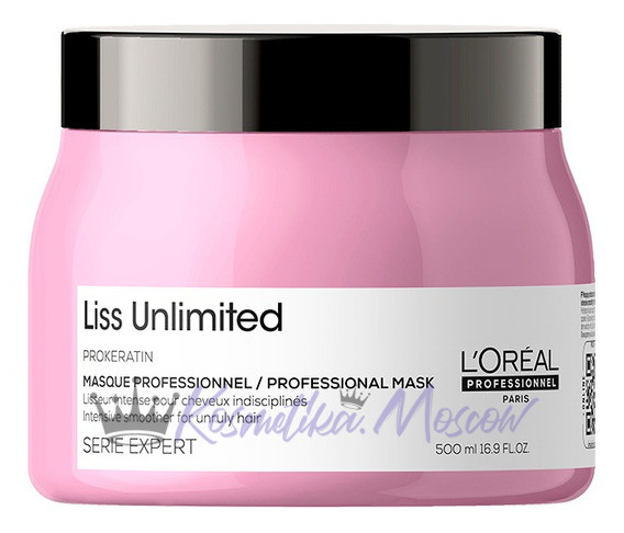 Маска для разглаживания сухих и непослушных волос - Loreal Liss Unlimited Masque (Лис анлимитед маска) 500 мл