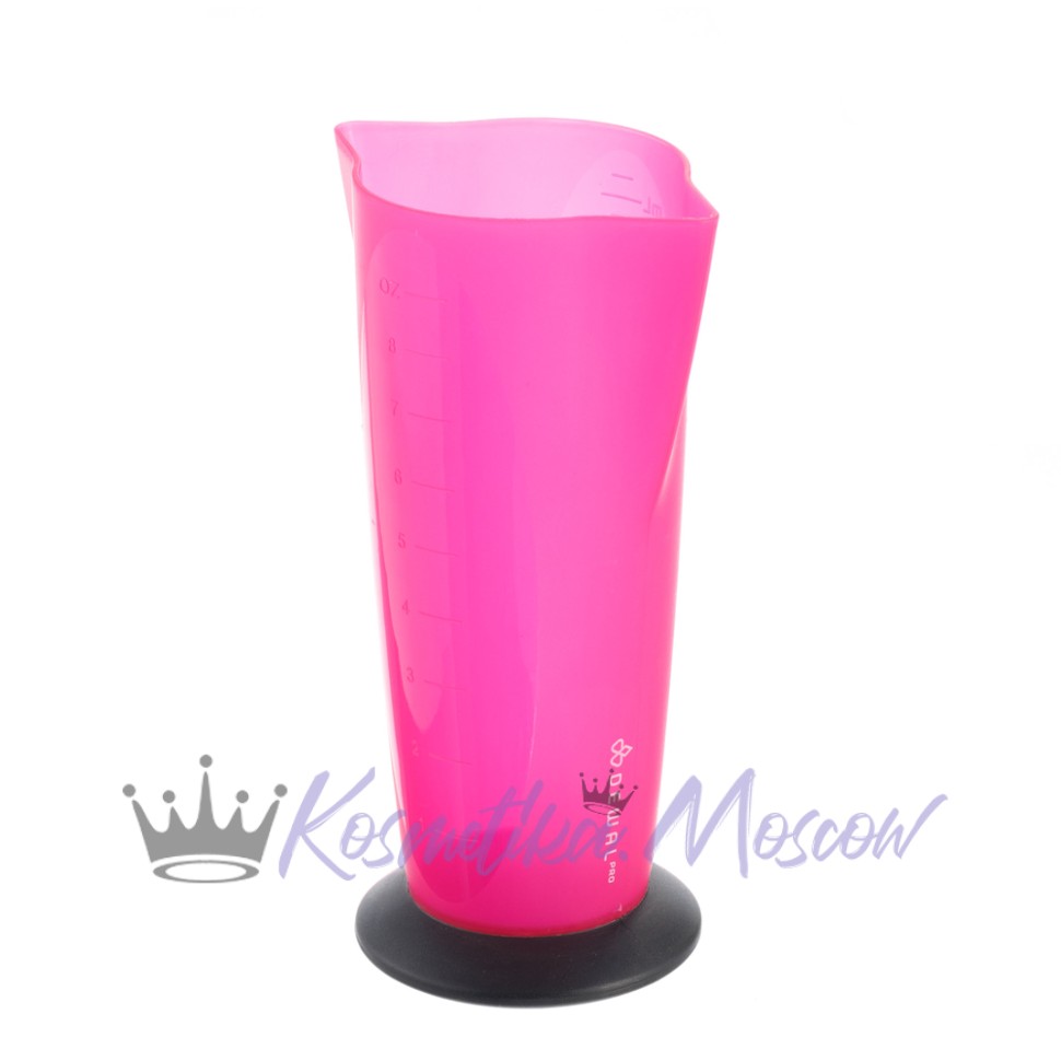 Стакан мерный DEWAL, с 2 носиками, с резинкой на дне, 250 мл T - 004fuchsia