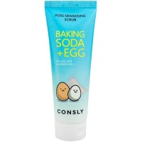 CONSLY Скраб для лица с содой и яичным белком Baking Soda &amp; Egg Pore Minimising Scrub 120 мл