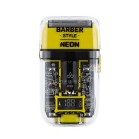 Шейвер для проработки контуров/бороды DEWAL PRO BARBER STYLE NEON YELLOW, аккум, 7000об\\мин,2 бр.гол