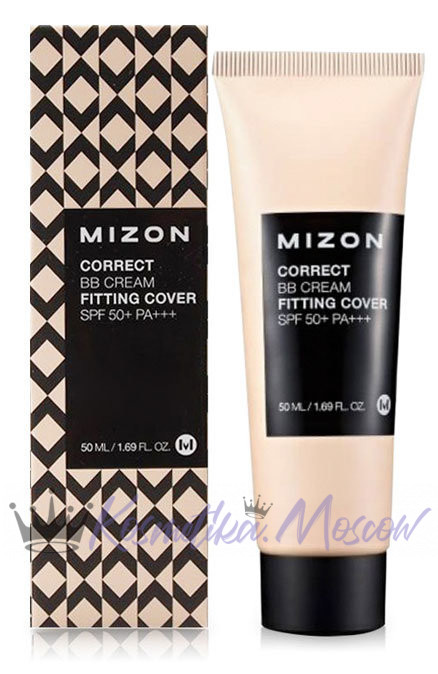 MIZON Корректирующий ББ крем с антивозрастным и увлажняющим эффектом Correct BB Cream Fitting Cover	50 мл