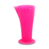 Стакан мерный DEWAL, розовый, с носиком 120 мл.