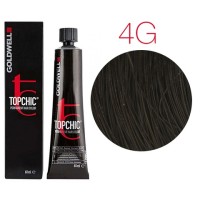 Стойкая профессиональная краска для волос - Goldwell Topchic Hair Color Coloration 4G (Каштан)