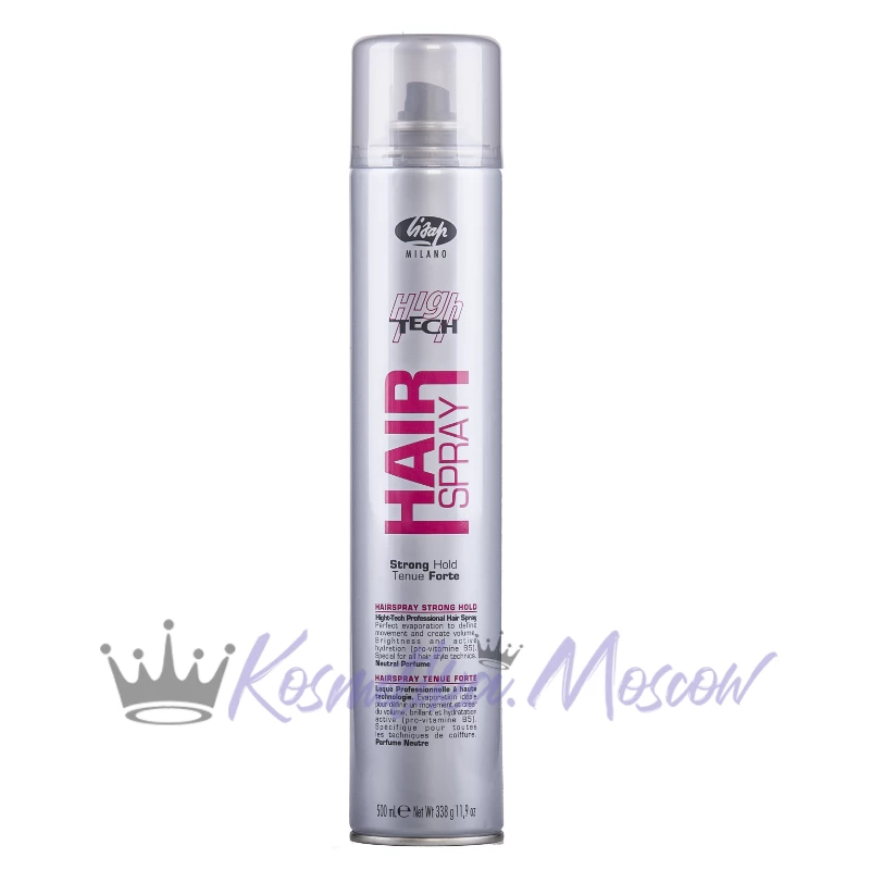Лак сильной фиксации для укладки волос LISAP Hair Spray Strong Hold HIGH TECH 500 мл