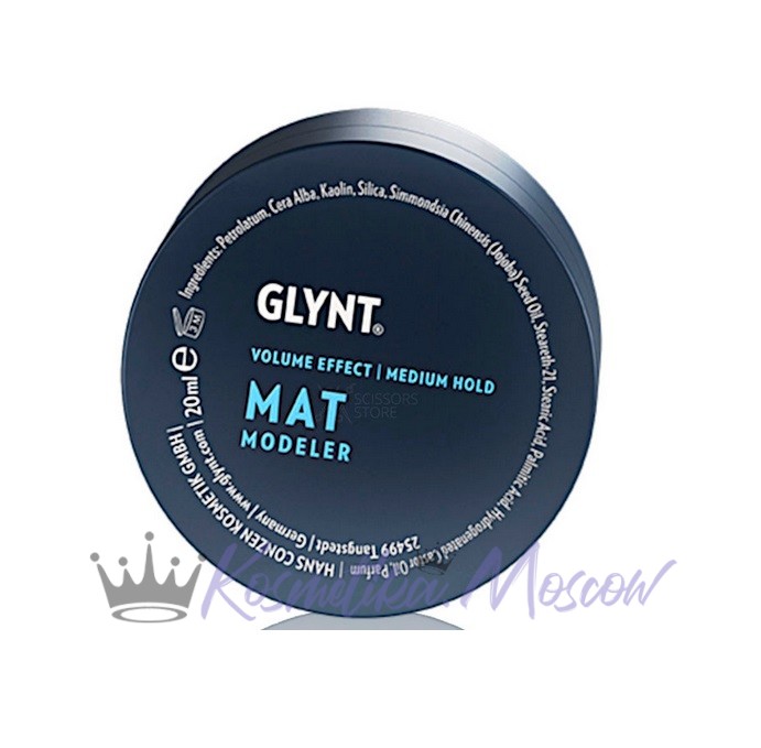 GLYNT Воск для волос для средней объемной фиксации MAT, 20 мл