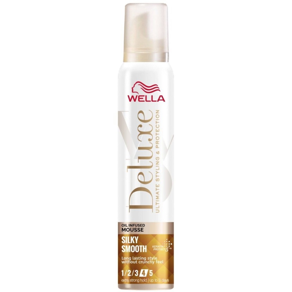 Wella Deluxe Silky Smooth Мусс для тонких волос Шелковая гладкость 200 мл