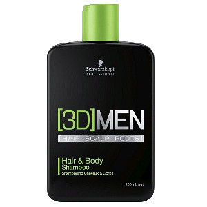 Шампунь для волос и тела - Schwarzkopf Professional [3D]MEN Hair & Body Shampoo 250 мл