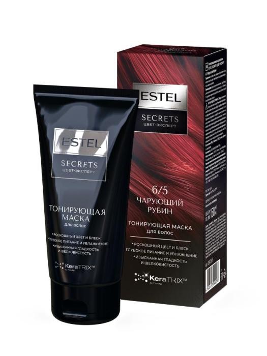 Тонирующая маска для волос ESTEL SECRETS ЦВЕТ-ЭКСПЕРТ 6/5 Чарующий Рубин, 150 мл