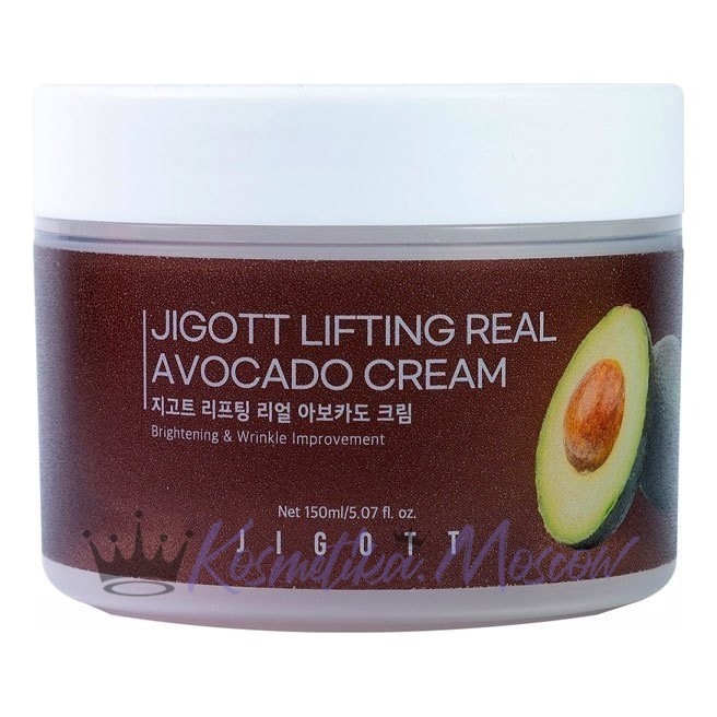 JIGOTT Крем для лица с маслом авокадо с эффектом лифтинга Lifting Real Avocado Cream 150 мл