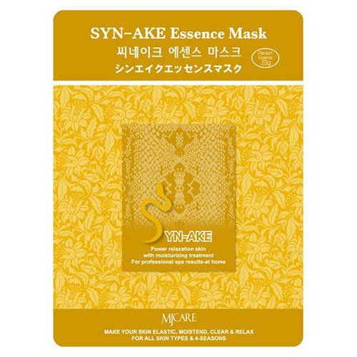 MJCARE Тканевая маска для лица с пептидом змеинного яда SYN - AKE ESSENCE MASK 23г