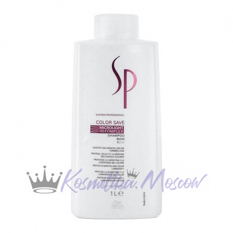 Шампунь для окрашенных волос с комплексом Microlight 3D - Wella SP Color Save Shampoo Microlight 3D 1000 мл