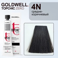 Стойкая профессиональная краска для волос - Goldwell Topchic Hair Color Coloration 4N (средне-коричневый)