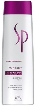 Шампунь для окрашенных волос с комплексом Microlight 3D - Wella SP Color Save Shampoo Microlight 3D 250 мл