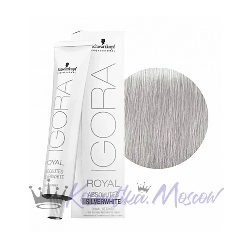 Schwarzkopf Professional Краска для волос Igora Royal Silver White, Серебро Silver, 60 мл