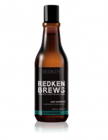 REDKEN BREWS Mint Shampoo Шампунь бодрящий ментоловый для волос и кожи головы 300 мл