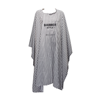 Пеньюар для стрижки DEWAL BARBER STYLE, полиэстер, полоска 146х150 см, на крючках