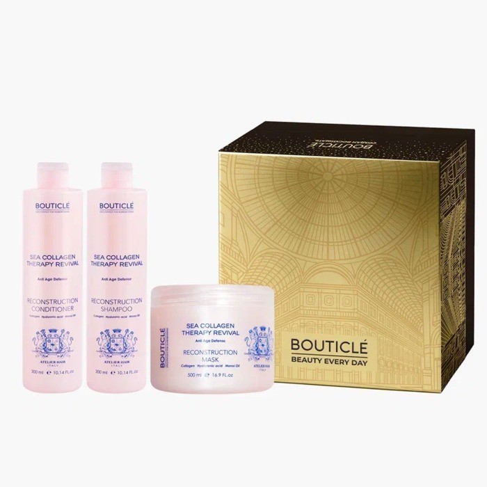 НАБОР ATELIER HAIR - Sea Collagen Therapy Revival - воcст. волос с системой ANTI AGE (ш300к300м500)