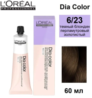 L'Oreal Dia Color 6.23 тёмный блондин перламутро-золотистый 60 мл