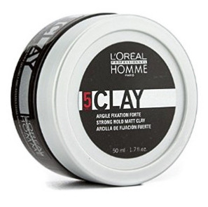 Глина для укладки волос сильной фиксации - Loreal Lp Homme Clay (Loreal хом клей) 50 мл