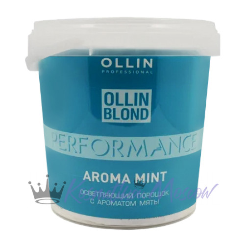 OLLIN BLOND Performance Aroma Mint Осветляющий порошок с ароматом мяты 500г