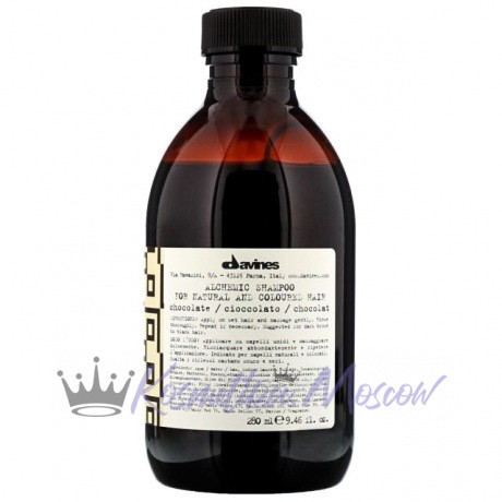 Шампунь для натуральных и окрашенных волос (шоколад)- Davines Alchemic Shampoo for natural and coloured hair (chocolate) 280 мл