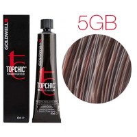 Стойкая профессиональная краска для волос Goldwell Topchic Hair Color Coloration 5GB (Светлый шатен золотисто-коричневый) 60 мл