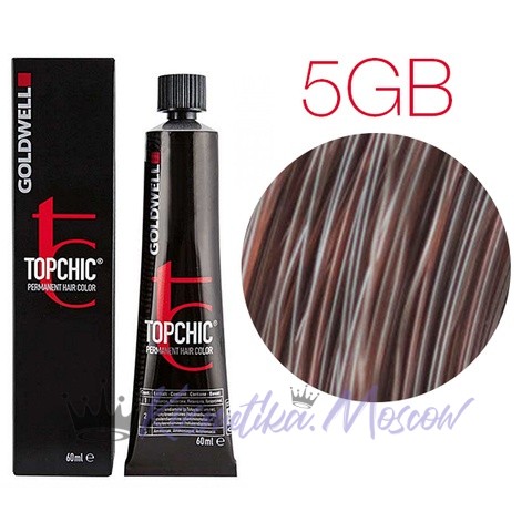 Стойкая профессиональная краска для волос - Goldwell Topchic Hair Color Coloration 5GB