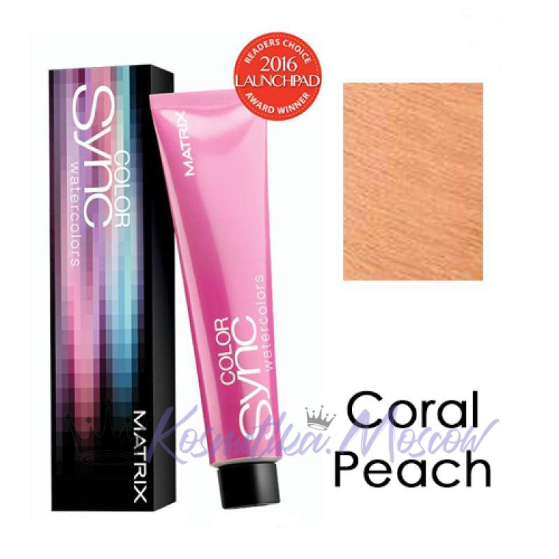 Краска для волос Коралловый персиковый - Matrix Color Sync Watercolors Coral Peach 90 мл