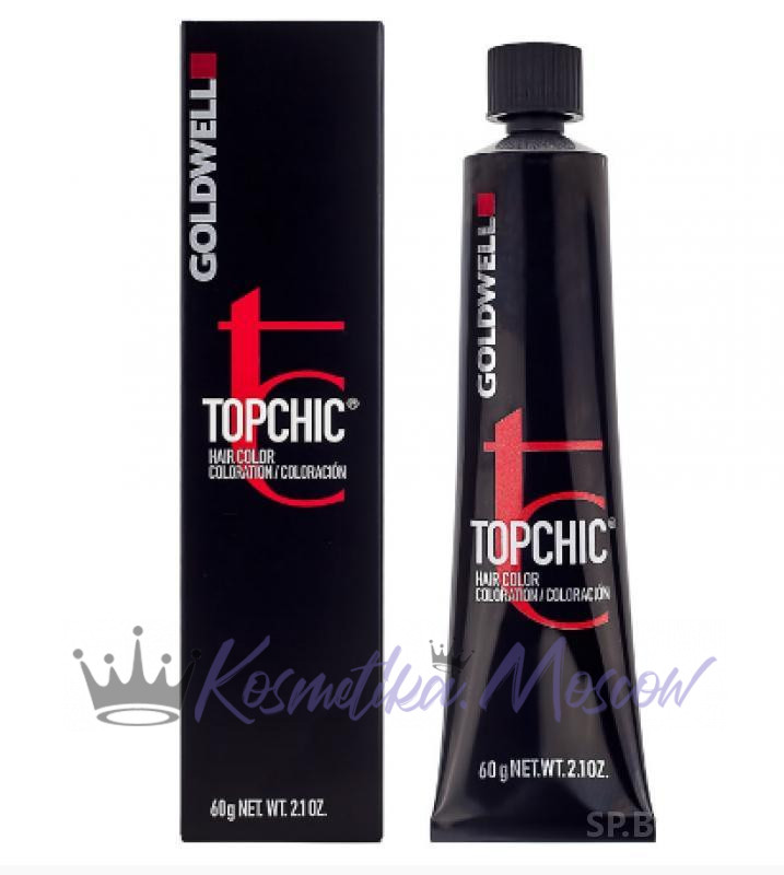 Стойкая профессиональная краска для волос - Goldwell Topchic Hair Color Coloration 5K (Красное дерево)