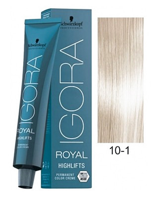 Экстрасветлый блондин сандрэ - Schwarzkopf Igora Royal Highlifts Hair Color 10-1 60 мл